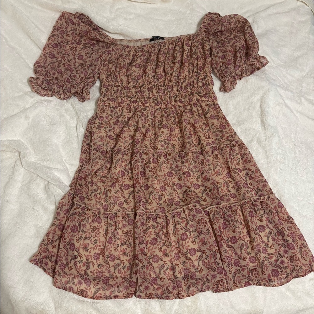 Floral Off-Shoulder Dress